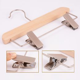 Child Fast Hanger Shipping Adult And Wood Clothes Hangers For Pants Rack Wooden Hanger Pant Clip LX0995