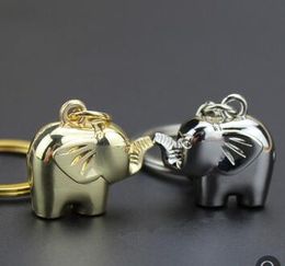 500pcs NEW Unique Lovers Metal keychain elephant style Keychain Wedding Favors key Couple Zinc Alloy keychains