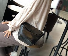 Fashion Women Cross Body Small Shoulder bags casual Messengers soft real leather multi pockets with zipper inner