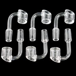 Thick Quartz Banger Nail With Male 14mm 90 Degree Domeless for Smoking water Pipe Pyrex Glass Pipe Dab Rig Dry Herb Bong Accessories