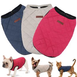 Dog Apparel French Bulldog Chihuahua Dog Clothes Coat Pet Winter Puppy Cat Clothing Jacket For Small Large Cats Vest Ropa Perro