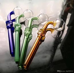 High quality Colour bones curved pot   , Wholesale Glass Bongs Accessories, Glass Water Pipe Smoking, Free Shipping