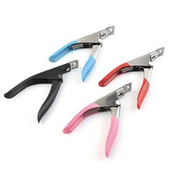 Pro False Nail Clippers Professional Stainless Art Tips Edge Cutters False Nail Clipper Tips Manicure Tool