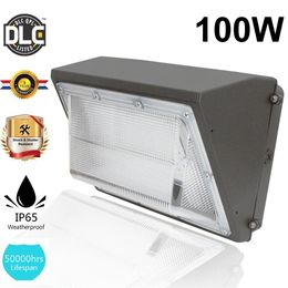 UL DLC LED Wall Pack Light 40w 60w 80w 100w 120w outdoor Wall Mount LED garden lamp AC 90-277V 5500K Mean Well Driver
