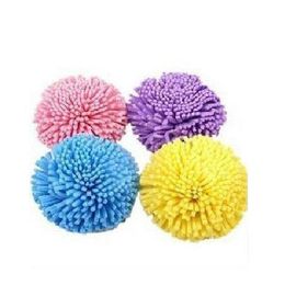 Wholesale-Candy Colour Natural Bath Ball Soft Comfortable Bath Sponge Easy Cleaning Bath Flower Sponge