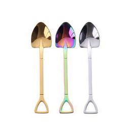 Colorful Stainless Steel Spoon Shovel Dabber Wax Oil Rigs Scoop Dry Herb Tobacco Tool Smoking Hand Glass Bong Hookah Holder Accessories DHL