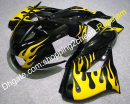 YZF-1000R 97-07 Fairing Bodywork Parts For yamaha YZF1000R Thunderace 1997-2007 YZF 1000R Yellow Flame Black ABS Fairings Aftermarket Kit