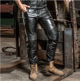 2019 HARLEY ANGEL racing genuine leather pants with pockets cool 100% genuine leather morcycle leather pants