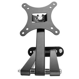 Freeshipping Fitting Hardware Ultra Slim Tilt Swivel TV Wall Mount Bracket For 10-70 Inch VESA 50-400mm (73 Black Tilt & Swivel 14"-26" )