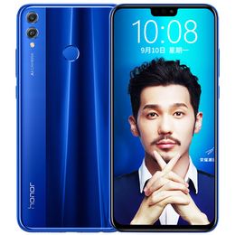 Original Huawei Honour 8X 4G LTE Cell Phone 6GB RAM 64GB ROM Kirin 710 Octa Core Android 6.5" Full Screen 20.0MP AI Fingerprint ID Face 3750mAh Smart Mobile Phone