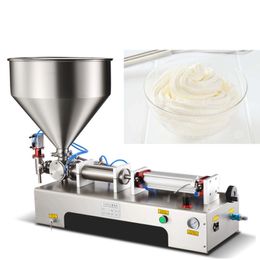 Foot pedal paste filling machine for tomato paste peanut sauce sesame sauce honey edible oil paste filling machine