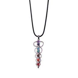 7 pulse yoga gemstone pendant men and women fashion popular 2019 new products