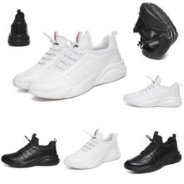 Hot Fashion Running shoes for men women Triple black white Leather Platform sports sneakers mens trainers Homemade brand Made in China