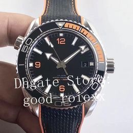 43.5mm Watches Men's Automatic Watch Orange Black Bezel Cal.8900 Movement VSF Axial Men Dive 600m Rubber Strap Water Resistant Sport Dive Wristwatches