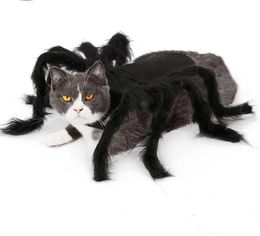 Halloween Pet Spider Clothes Puppy Cat Terror Simulation Plush Spider Dress Party Dress Up GB1280