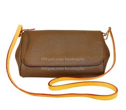 Leather Women Bag Messenger shoulder cross body cosmetic case purse with serial number