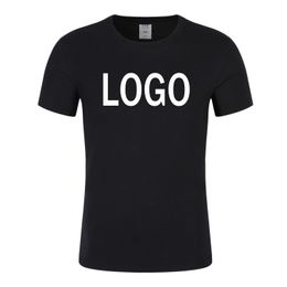 Custom Printed Personalized T-Shirts Designer Logo Men's T Shirt Advertising Brand New blank Tshirt Short Sleeve plain tshirt