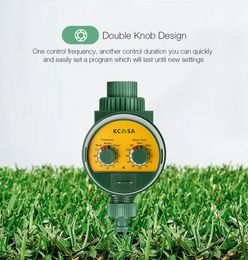 KCASA KC-JK666 Garden Automatic Watering Timer Ball Valve Rainfall Monitoring Induction Timer