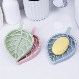 Storage Box Bathroom Shower Leaf Shape Soap Containers Dish Storage Plate Tray Holder Organiser Case Boxes
