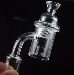 25mm Core Reactor Quartz Banger Nail & Glass UFO Cyclone Spinning Carb Cap 10mm 14mm 18mm Quartz Banger For Glass Water Pipes