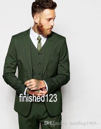 New Arrivals One Button Groom Tuxedos Peak Lapel Groomsmen Best Man Suits Mens Wedding Suits (Jacket+Pants+Vest+Tie) H:520