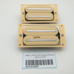 Yellow Electric Guitar Pickups DGH115 Humbucker Pickups 4C 1 Set ,Guitar Parts