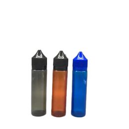 Black E liquid Bottle 60ml Durable Round Pet Pen Shape Bottle With Child Safty Cap