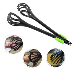 2 in 1 Multifunctional Nylon Egg Beater Bread Tong Hand Mixer Egg Whisk Frother Stirring Egg Beater Kitchen Tool