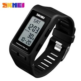 SKMEI Luxury Digital Watch Men Women Pedometer Calories Sports Watches Waterproof LED Electronic Wrist Watch Clock Male