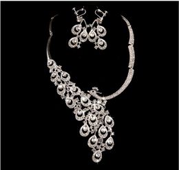 Bridal jewelry elegant atmosphere wedding dress accessories necklace rhinestone set chain