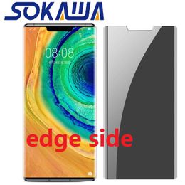 Anti Glare For Huawei Mate 40 Pro Plus & Mate 30 Lite Tempered Glass Huawei Mate 30 Pro Privacy HD Film Screen Protector