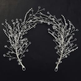 Branch shape Wedding Headbands for Bridal Headpiece with Rhinestone and Copper wire Hair Vine Wedding Hair Accessories for women and lady
