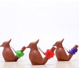 Bird Shape Whistle Ceramic Arts And Crafts Creative Kid Toys Gift Water Ocarina Hot Sale