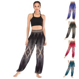 Thai casual yoga pants Eyes and pop Lantern Wear Women's Cotton 11 patterns sports Exercise running fitness
