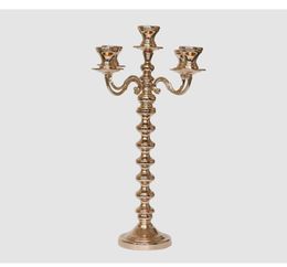 Gold Candelabras 5-arms Candelabrum Metal Candle Holders Luxury Wedding Candle Stands For event wedding Decoration senyu0360