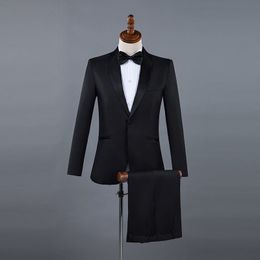 Cheap And Fine Shawl Lapel Groomsmen One Button Groom Tuxedos Men Suits Wedding/Prom/Dinner Best Man Blazer(Jacket+Pants+Tie) 047