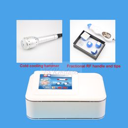 2 in 1 portable cool fractional rf microneedle radio frequency machine face lifting wrinkle removal skin rejuvenation beauty equipment