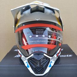 2020 new arrival flip up white Full Face Motorcycle Helmet off road cascos Motocross Racing Motobike Riding Helmet