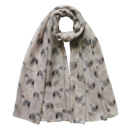 Cute Australian Shepherd Print Womens Scarf Shawl Wrap Soft Lightweight Gift for Pet Dog Lover Owner