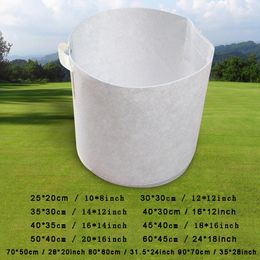 11 Sizes Non Woven Plant Bags Reusable Soft Highly Breathable Grow Pots Planting Bag With Handle Cheap Price Large Flower Planter DBC BH2865