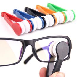 Essential Mini Portable Microfiber Spectacles Sun Glasses Cleaner Colorful Microfibre Eyeglasses Clean Wipe DHL Shipping LX8611