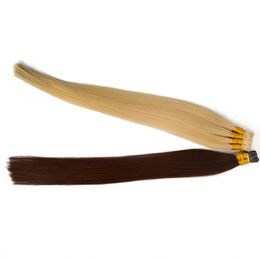 100% human Hair Extensions Stick I tip hair 0.5g/s&100g 200Strands 14-24 inch Straight Indian remy hair Colour option