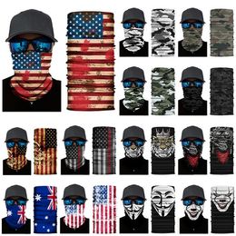 Magic headscarf camouflage printed headscarf national flag changeable sports cycling masks party masks T9I00376