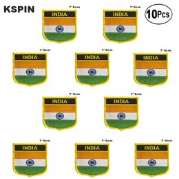 India Flag Embroidery Patches Iron on Saw on Transfer patches Sewing Applications for Clothes in Home&Garden 10Pcs a lot