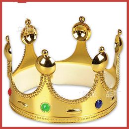 Queens Crown Plastic Gold Silver Metal Colours Fashion Holloween Festive Supplies Caps Birthday Gifts Party Hats Hot Sale 2 8wpE1