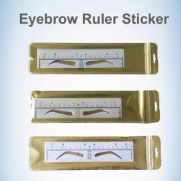 Disposable Microblading Eyebrow Ruler Sticker Tattoo Accessories Permanent Makeup Measurement Tool Shaping Eyebrow Template Stencils Supply