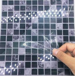 Self Adhesive Mosaic Tile Sticker Kitchen Backsplash Bathroom Wall Tile Stickers Decor Waterproof Peel&Stick PVC Tiles Top Quality