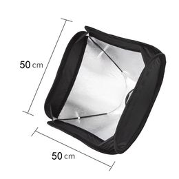 Freeshipping Adjustable Flash Softbox 50 * 50cm / 50cm * 50cm 20" * 20" + S type Bracket Mount Kit for Flash Speedlite Studio Shooting