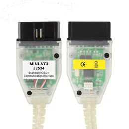 mini vci For Toyota TIS Techstream V17.00.020 minivci FTDI For J2534 Auto Scanner OBD OBD2 Car Diagnostics cable MINI-VCI Cable