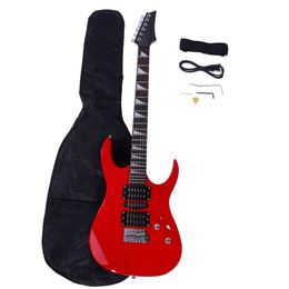170 Bruciare Fuoco chitarra di stile professionale elettrica con HSH acustica Pick-up 24 tasti mano destra Red